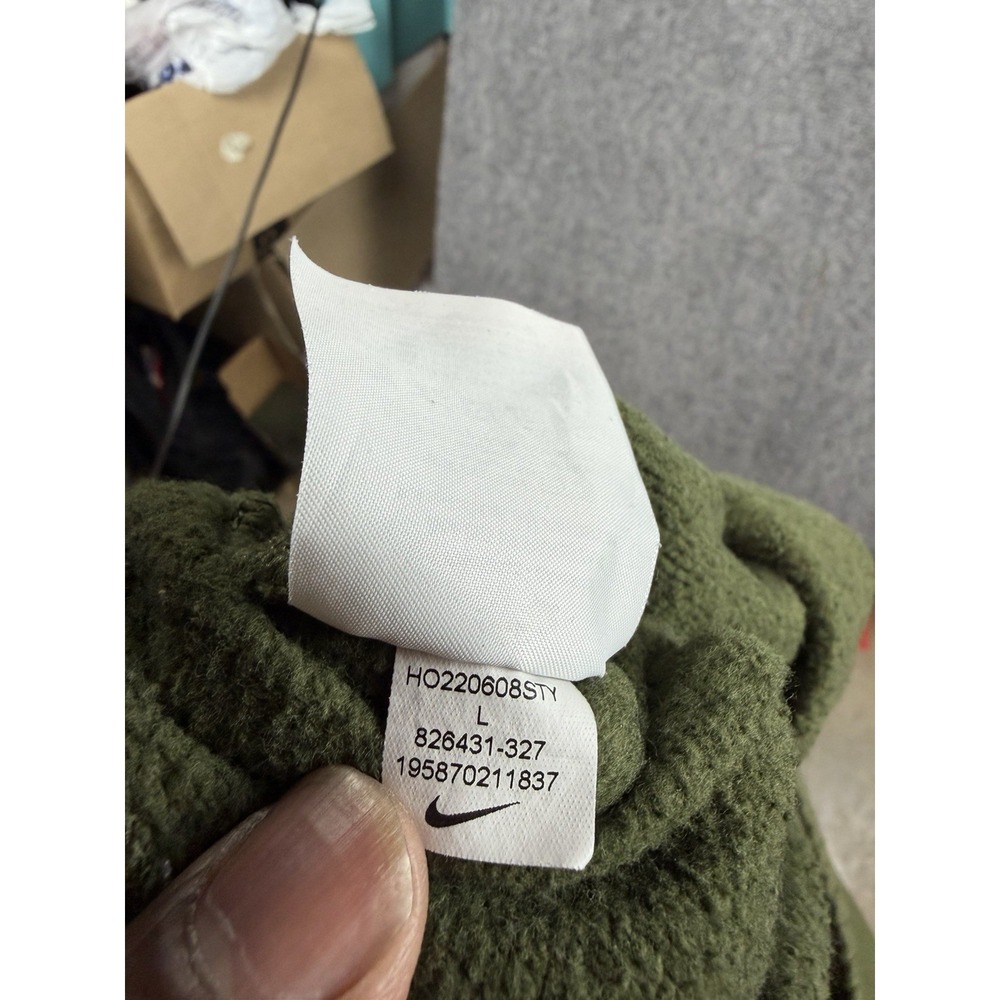 Nike Sportswear Club Fleece Joggers Men L Green Sweatpants Performance - Picture 9 of 9
